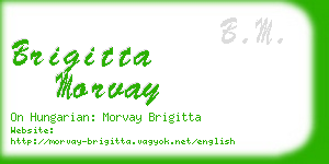 brigitta morvay business card